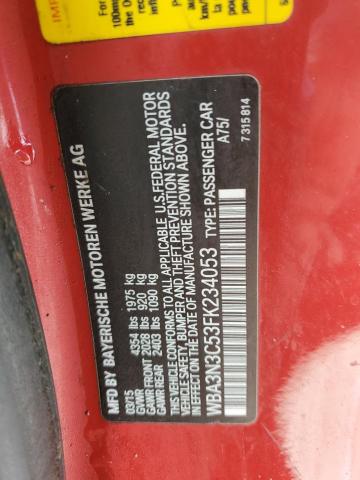 2015 BMW 428 I WBA3N3C53FK234053
