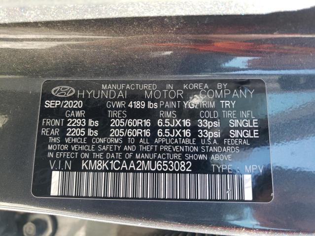 2021 HYUNDAI KONA SE KM8K1CAA2MU653082