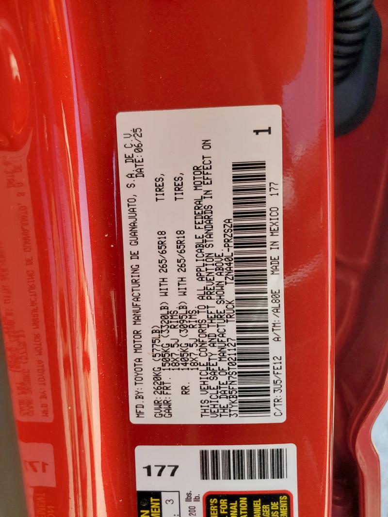 2025 TOYOTA TACOMA DOU - 3TYKB5FN7ST021127