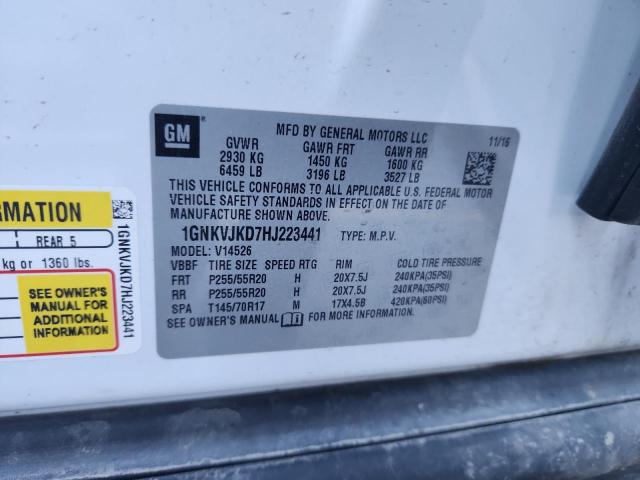 2017 CHEVROLET TRAVERSE PREMIER 1GNKVJKD7HJ223441