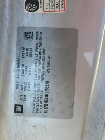 2016 CHEVROLET CAMARO LT 1G1FB1RX4G0158578