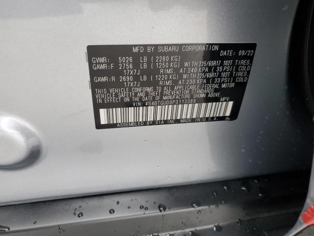 2023 SUBARU OUTBACK WI 4S4BTGUD0P3113389