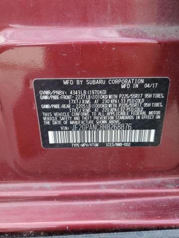 2017 SUBARU CROSSTREK JF2GPANC8H8268876