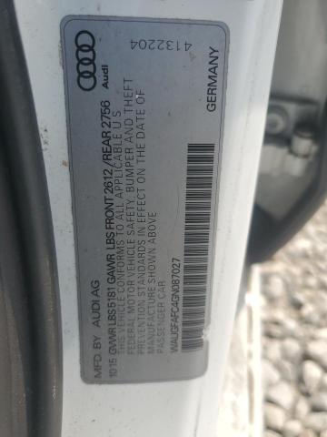 2016 AUDI A6 PREMIUM WAUGFAFC4GN087027