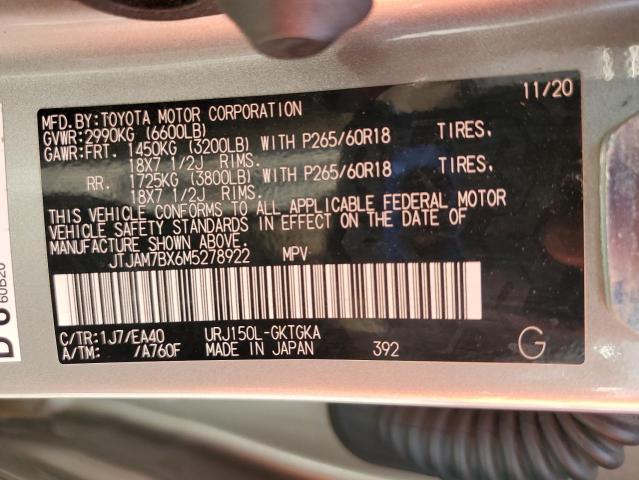 2021 LEXUS GX 460 PRE - JTJAM7BX6M5278922