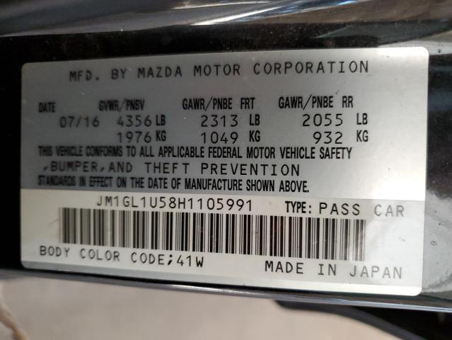 2017 MAZDA 6 SPORT JM1GL1U58H1105991