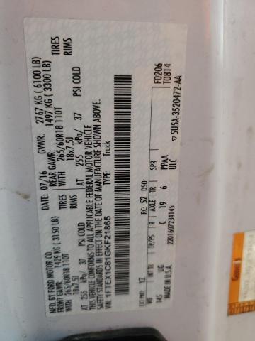 2016 FORD F150 SUPER 1FTEX1C81GKF21865