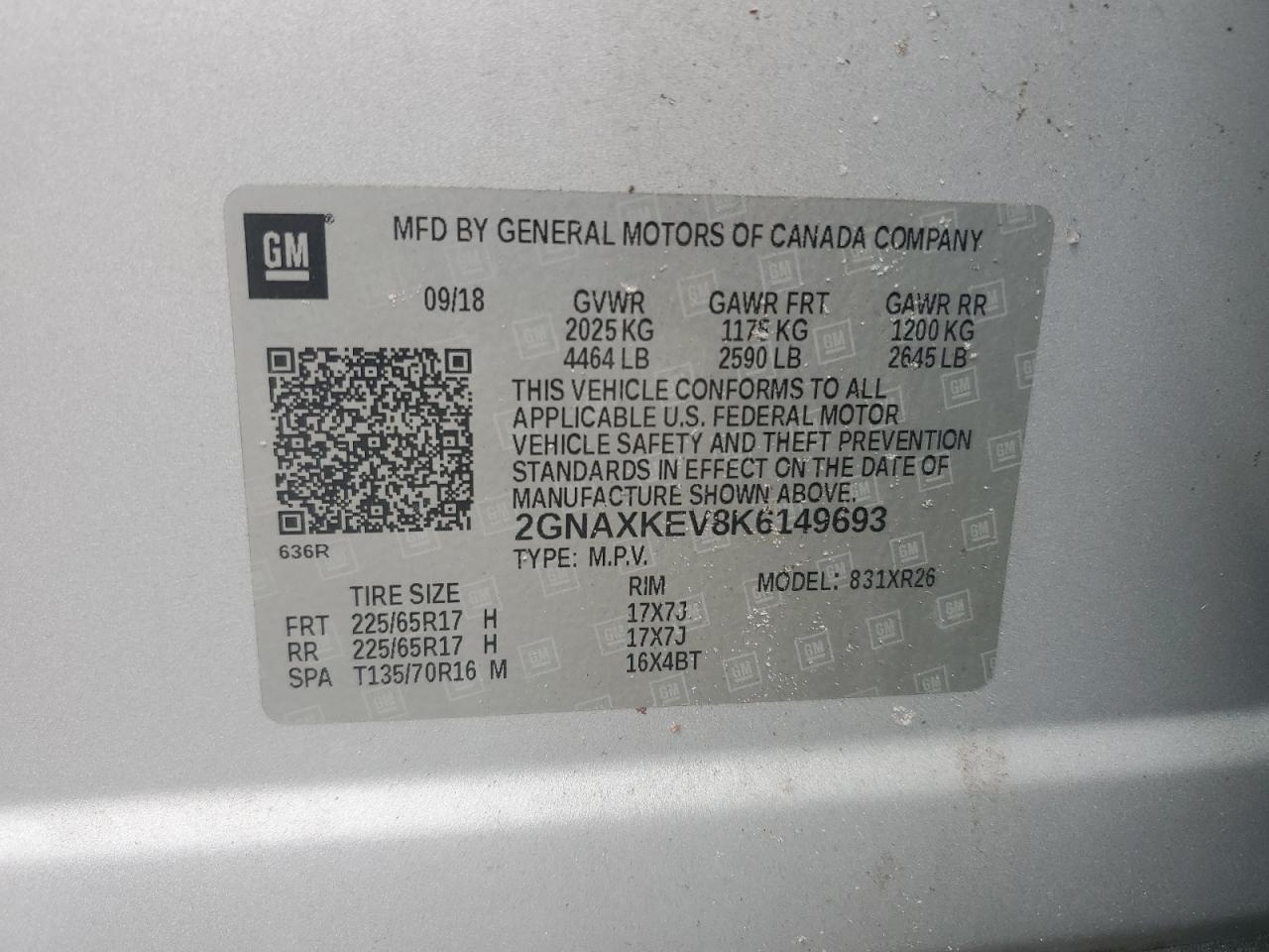 CHEVROLET EQUINOX LT