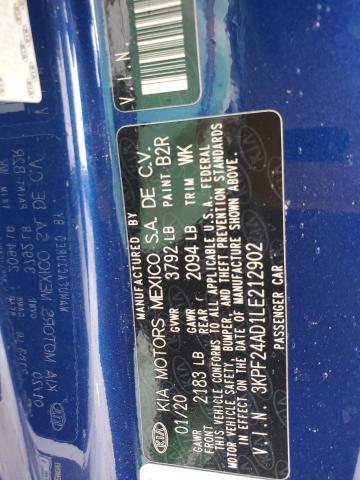 2020 KIA FORTE FE 3KPF24AD1LE212902