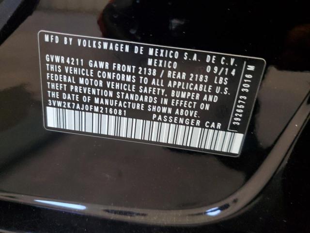 2015 VOLKSWAGEN JETTA BASE 3VW2K7AJ0FM216081