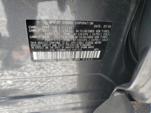 2020 SUBARU ASCENT LIMITED - 4S4WMALDXL3481120