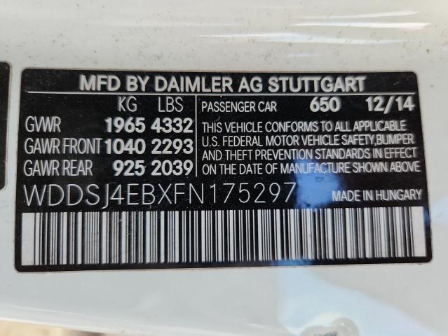 2015 MERCEDES-BENZ CLA 250 WDDSJ4EBXFN175297