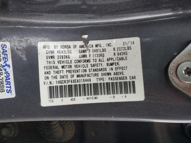 2014 HONDA ACCORD EXL - 1HGCR3F8XEA019448