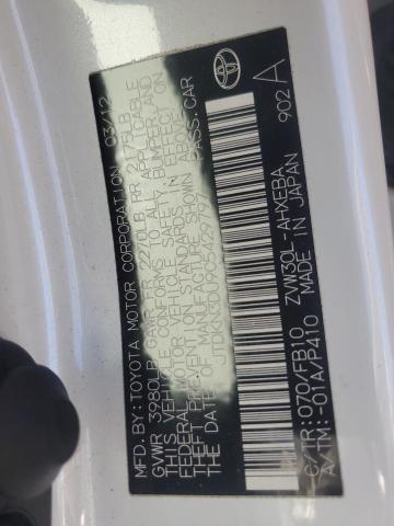 2012 TOYOTA PRIUS #3304500548