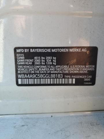 2016 BMW 428 I GRAN WBA4A9C58GGL88183