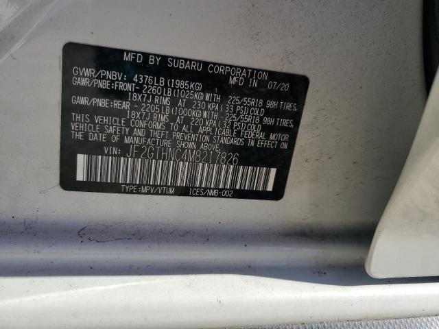 2021 SUBARU CROSSTREK JF2GTHNC4M8217826