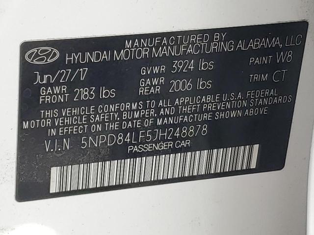 2018 HYUNDAI ELANTRA SE #3302766351