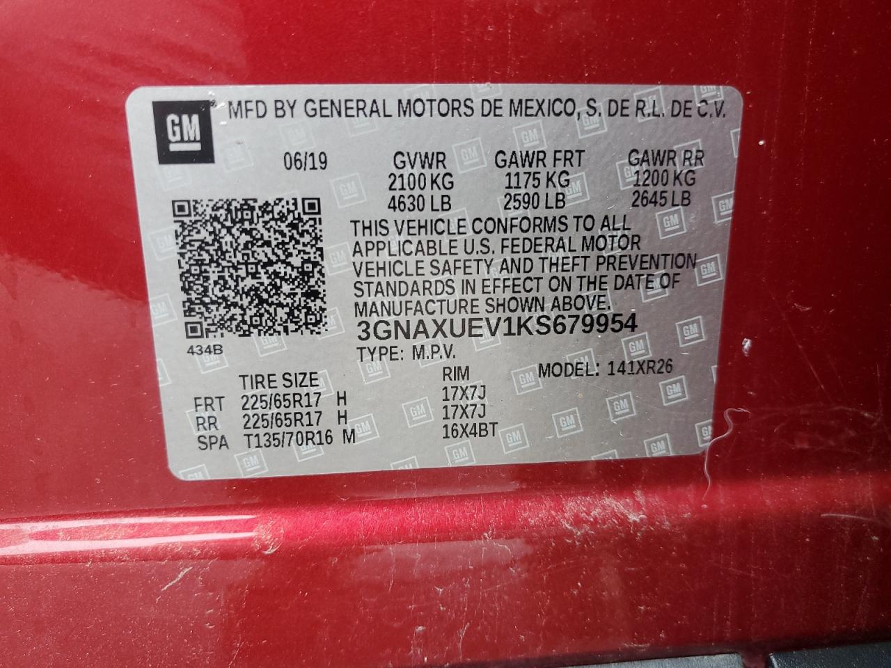 CHEVROLET EQUINOX LT