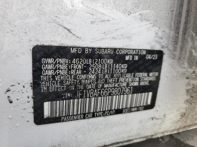 2023 SUBARU WRX PREMIU JF1VBAF66P9807961