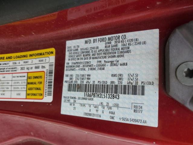 2020 FORD MUSTANG - 1FA6P8TH2L5132843