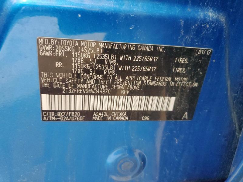 2017 TOYOTA RAV4 LE - 2T3ZFREV9HW344870