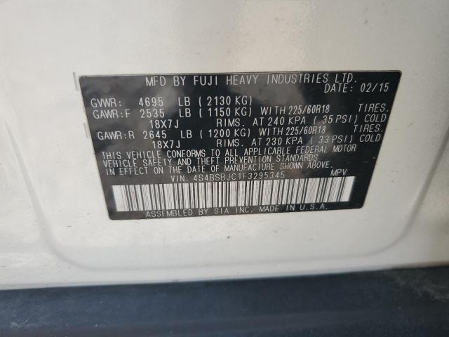 2015 SUBARU OUTBACK 2.5I LIMITED 4S4BSBJC1F3295345