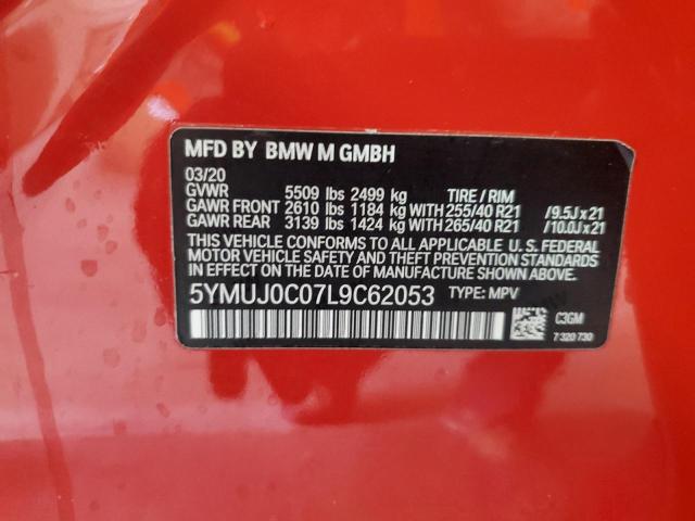 2020 BMW X4 M COMPE 5YMUJ0C07L9C62053