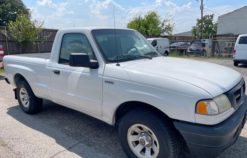 MAZDA B2300 2007 white pickup gas 4F4YR12D27PM04490 photo #1