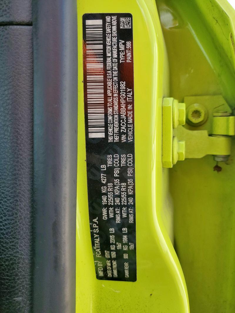 2017 JEEP RENEGADE L ZACCJABB4HPG01982