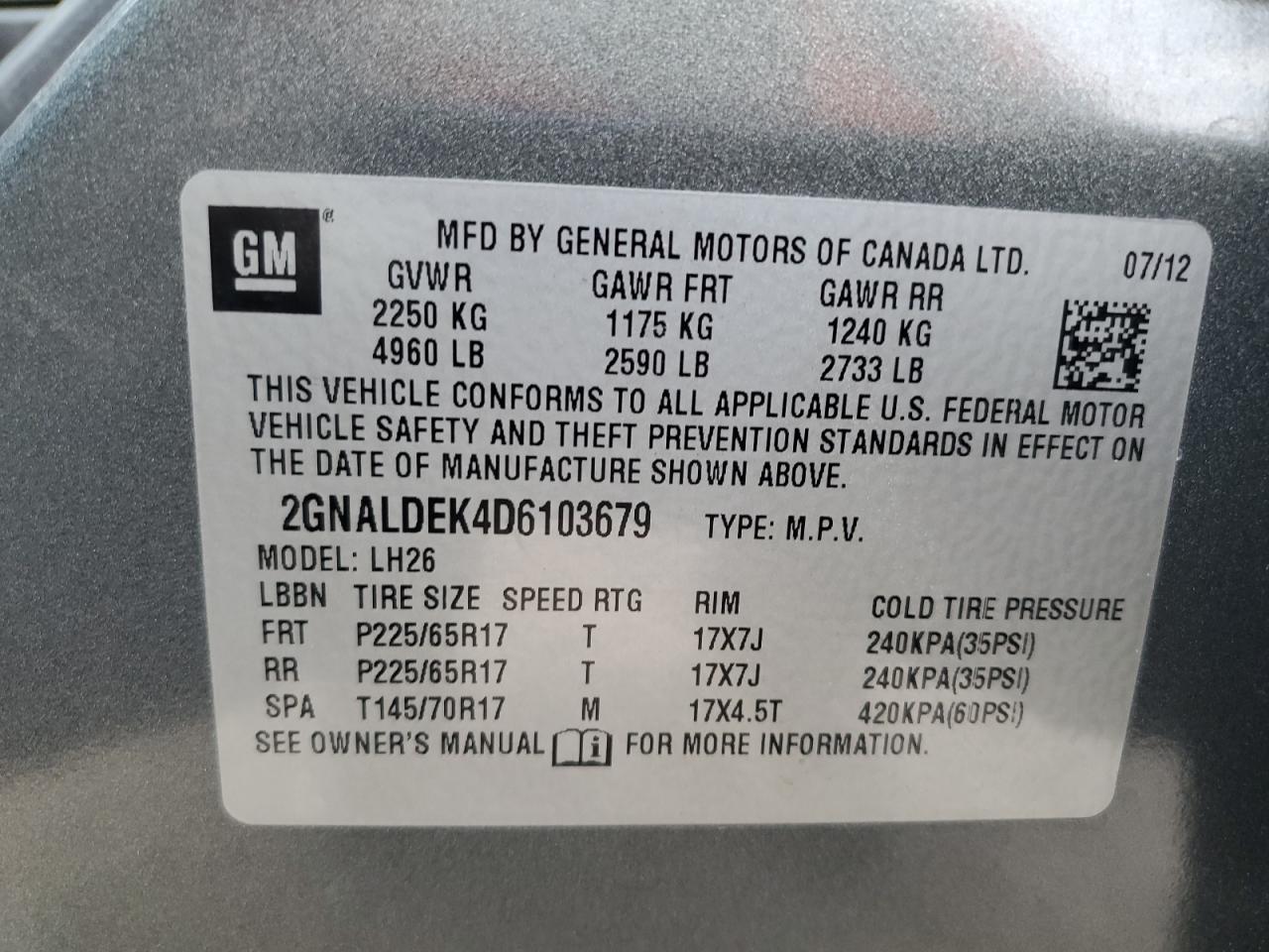 CHEVROLET EQUINOX LT