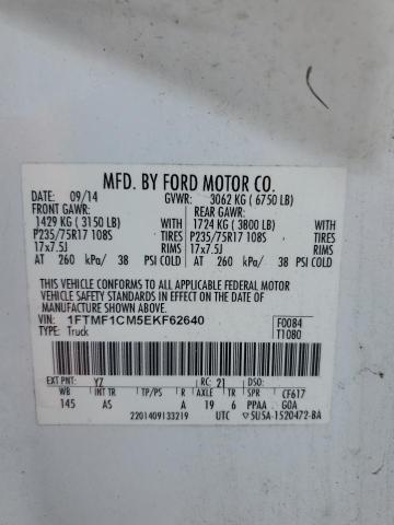 2014 FORD F150 - 1FTMF1CM5EKF62640