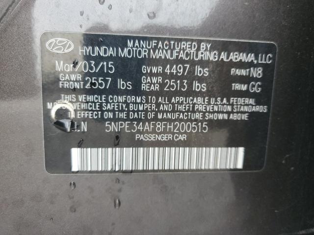 2015 HYUNDAI SONATA SPO 5NPE34AF8FH200515