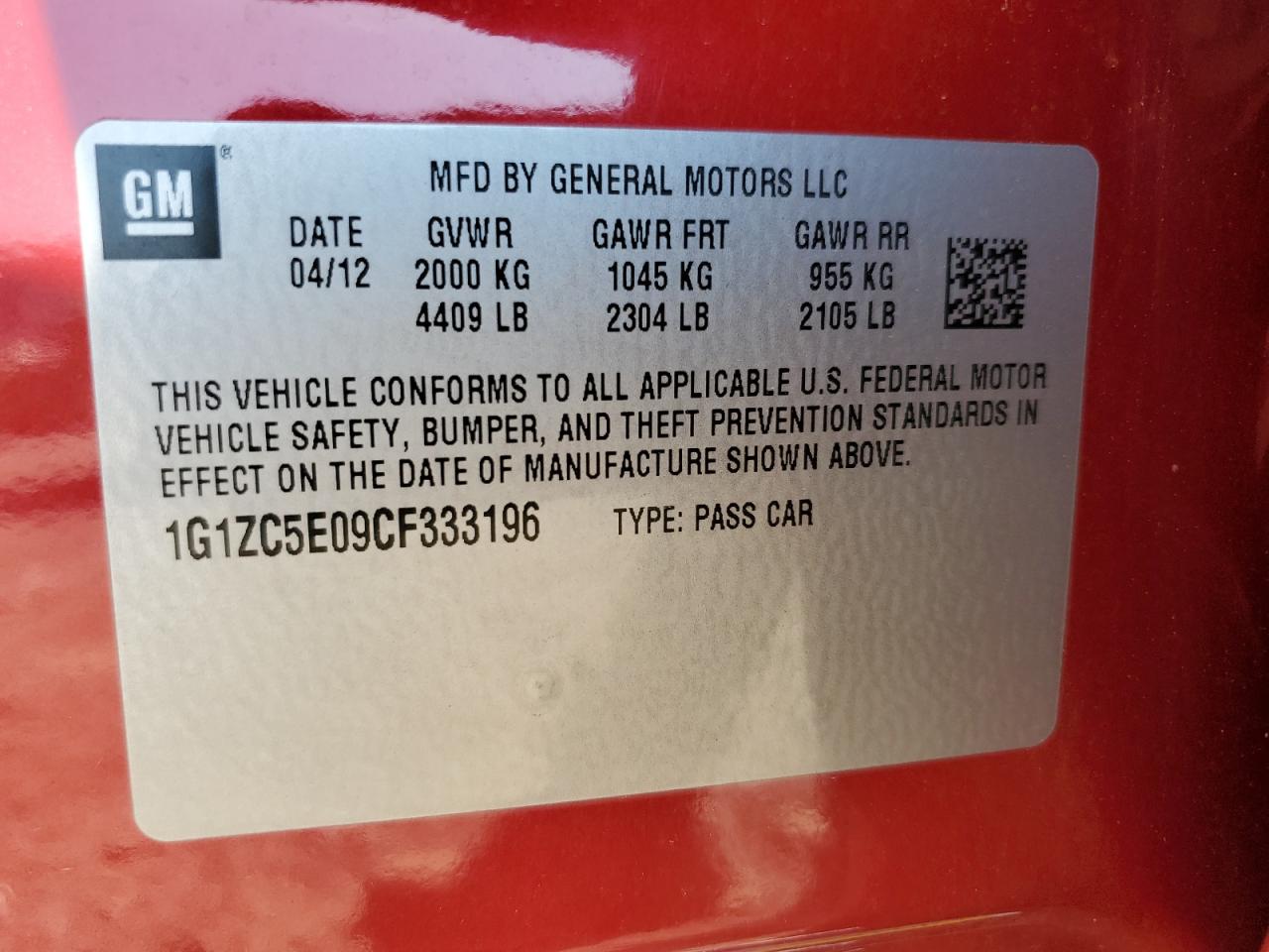 CHEVROLET MALIBU 1LT