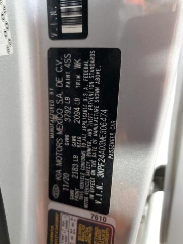 2021 KIA FORTE FE 3KPF24AD3ME306474