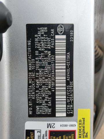 2010 TOYOTA CAMRY BASE - 4T1BF3EK6AU067582