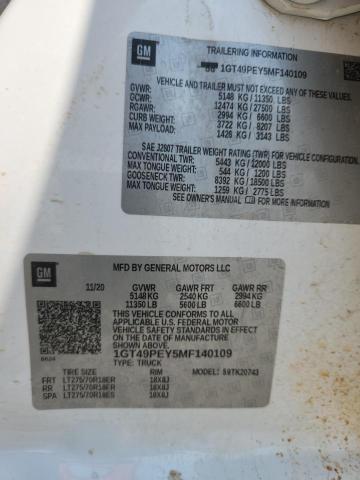 2021 GMC SIERRA K2500 AT4 1GT49PEY5MF140109