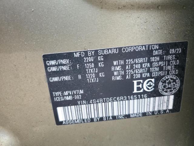 2024 SUBARU OUTBACK TO - 4S4BTDEC6R3165116