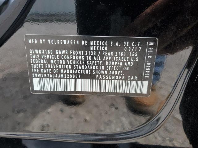 2018 VOLKSWAGEN JETTA S 3VW2B7AJ4JM229957