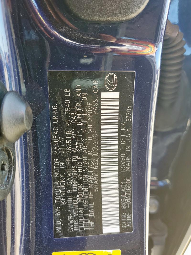 2017 LEXUS ES 350 #3279850258