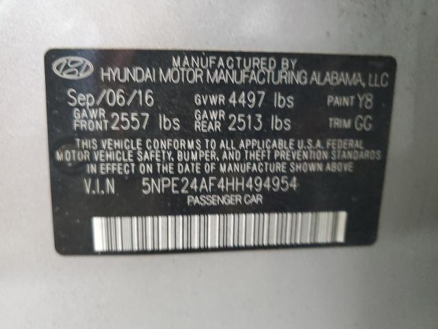2017 HYUNDAI SONATA SE - 5NPE24AF4HH494954