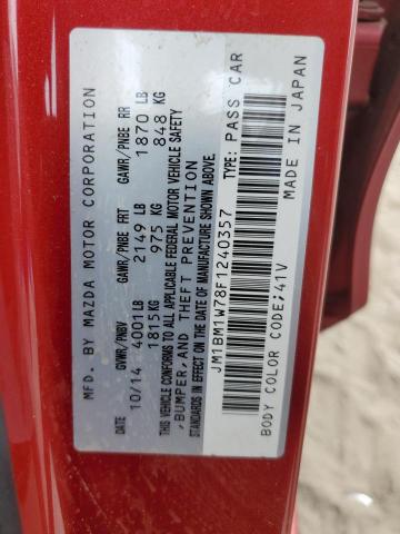 2015 MAZDA 3 GRAND TO JM1BM1W78F1240357