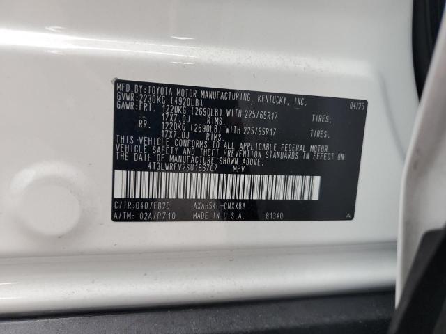 2025 TOYOTA RAV4 LE 4T3LWRFV2SU186707