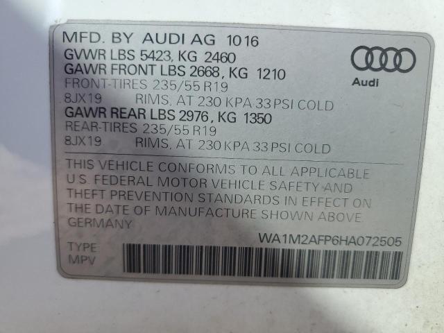 2017 AUDI Q5 PREMIUM WA1M2AFP6HA072505