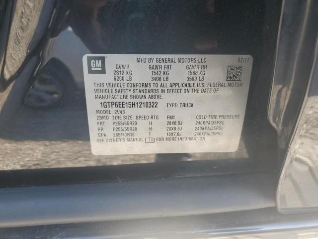 2017 GMC CANYON DENALI 1GTP6EE15H1210322