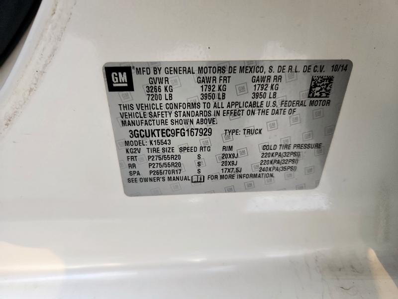 2015 CHEVROLET SILVERADO 3GCUKTEC9FG167929