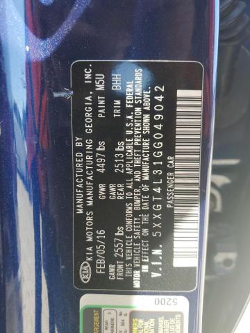 2016 KIA OPTIMA LX 5XXGT4L31GG049042