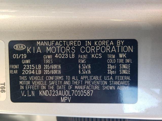 2020 KIA SOUL LX KNDJ23AU0L7010587