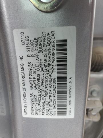 2018 HONDA ACCORD LX - 1HGCV1F10JA215007