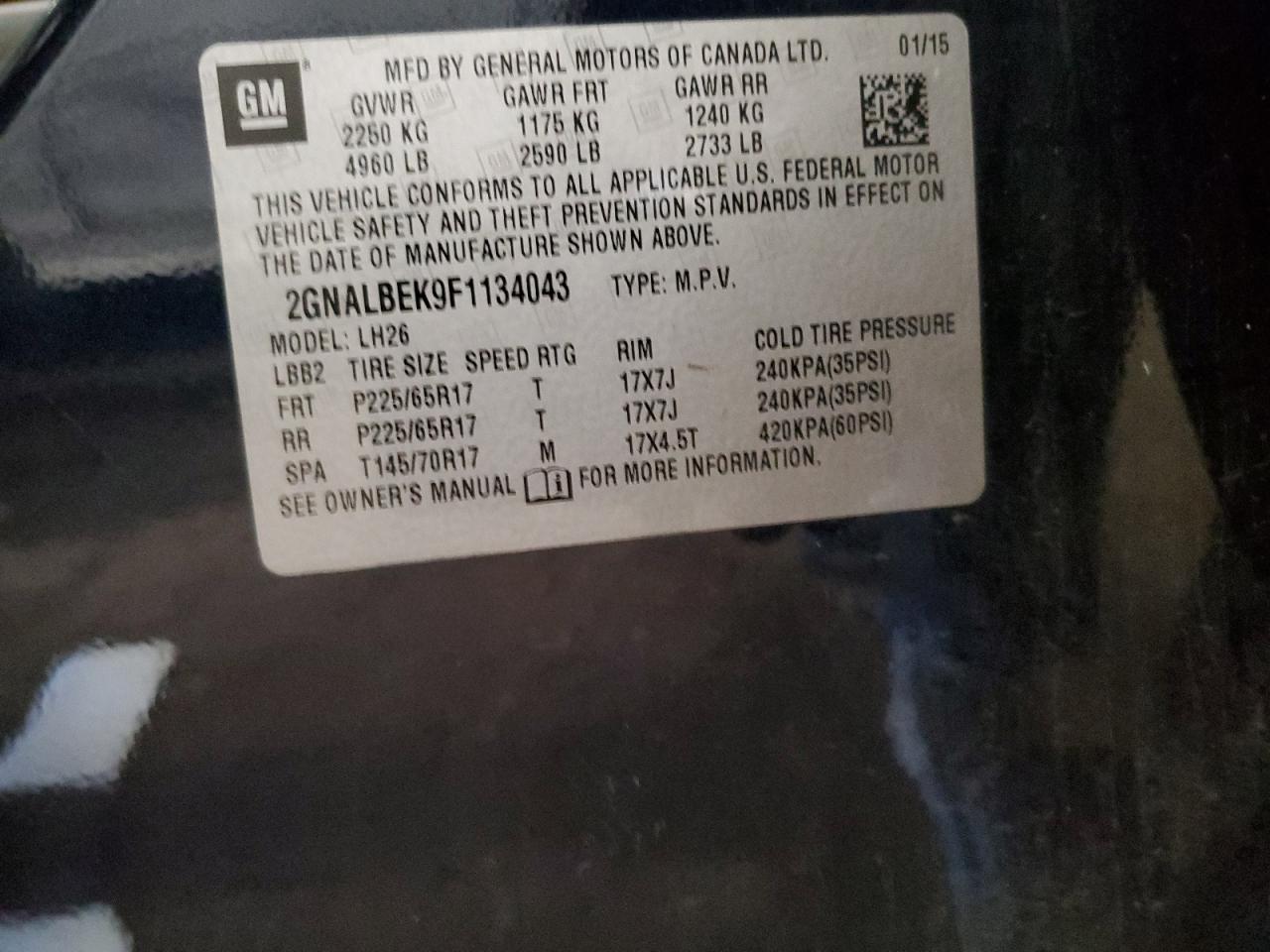 CHEVROLET EQUINOX LT