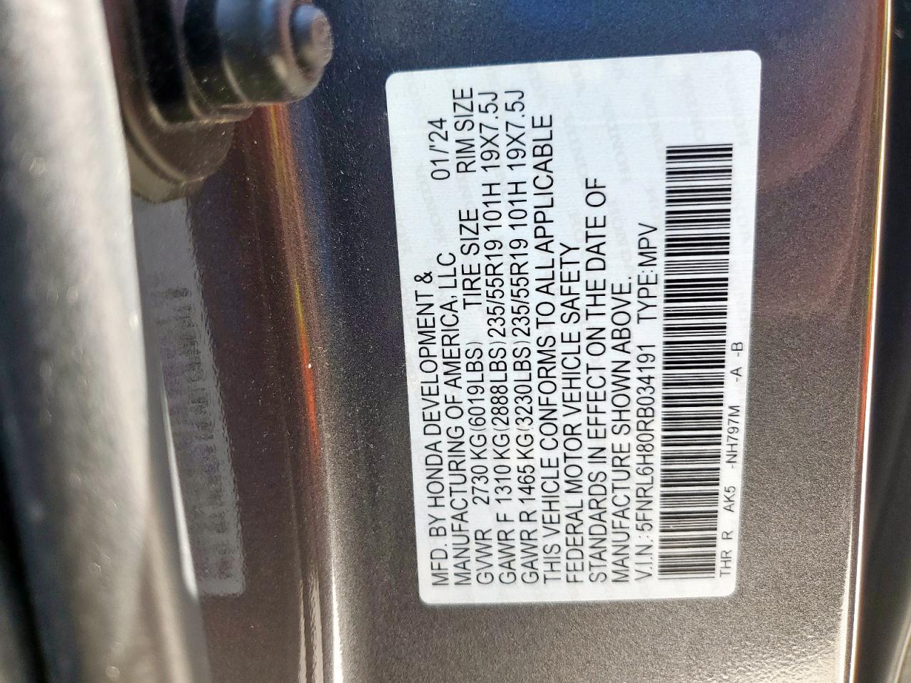 HONDA ODYSSEY TOURING